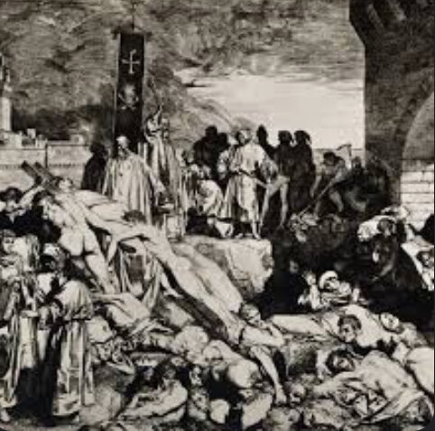 How did the bubonic plague start ?