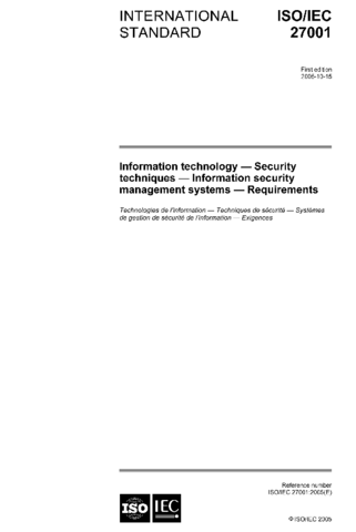 ISO 27000 DE SEGURIDAD DE INFORMACIÓN