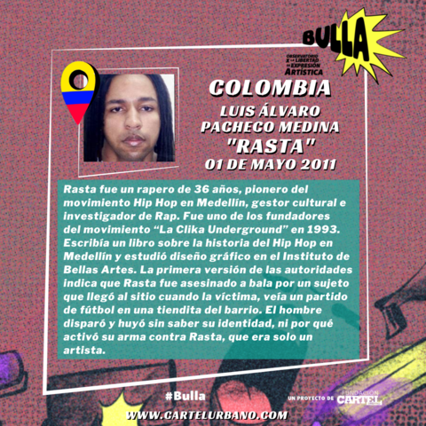 *COLOMBIA* Luis Pacheco Medina RASTA-CRÍTICO