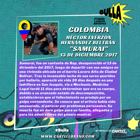 *COLOMBIA*Hector Hernandez  SAMURAI