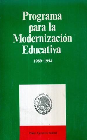 Programa nacional para la modernización educativa.