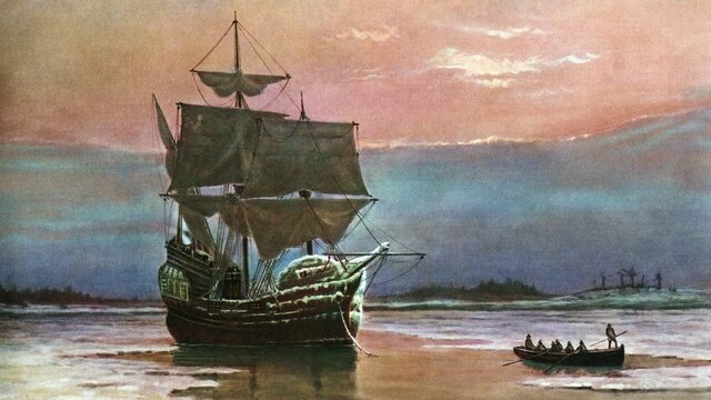 The pilgrims sailed from England