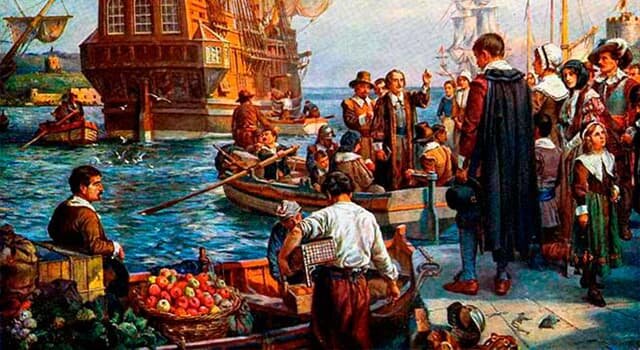 The pilgrims arrived to America