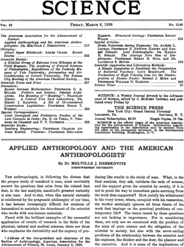 Applied Anthropology