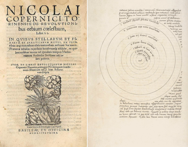 Publication of the work of Copernicus