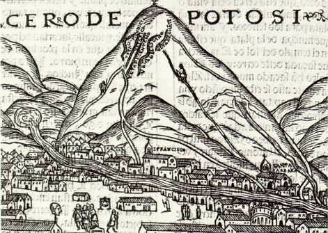 Exploitation of the Potosí mines in Bolivia