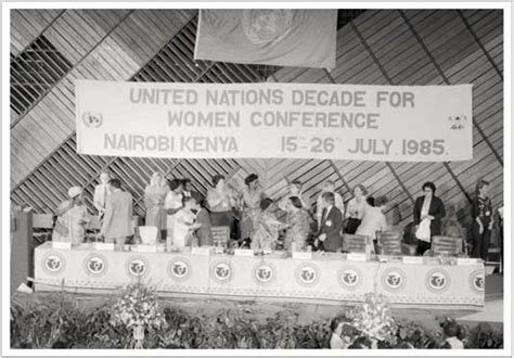 Conferencia mundial de la mujer en Nairobi