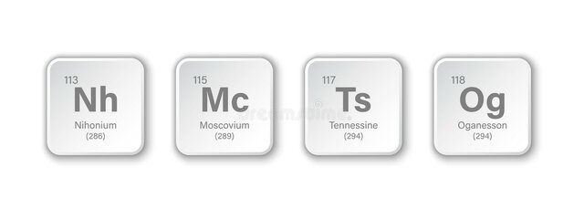 Últimos elementos de la tabla periódica