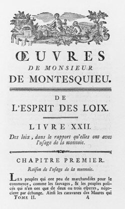 Publication of The Spirit of the Laws