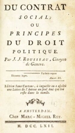 Publication of The Social Contract