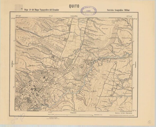 Mapas topográficos elaborados por el Instituto Geográfico Militar