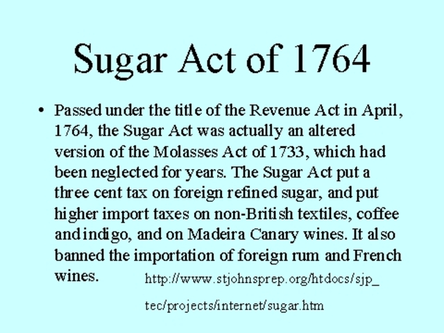 Sugar Act
