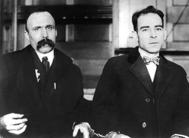 Sacco and Vanzetti arrested for armed robbery and murder