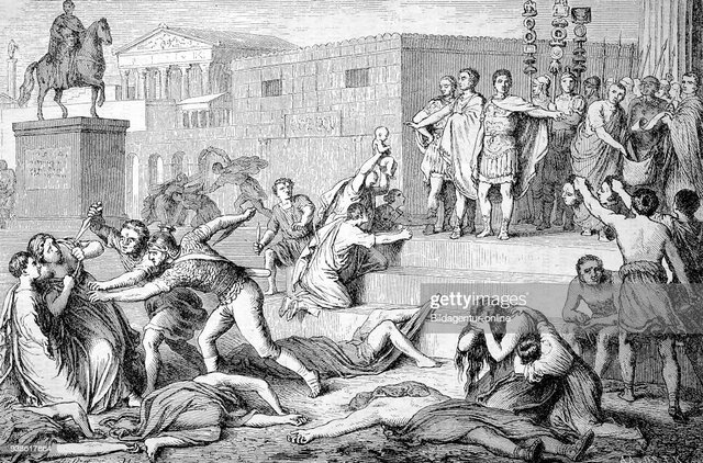 Octavian Proscribes the Senate