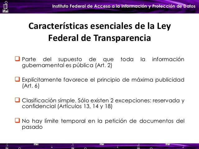 Ley de Transparencia y Acceso a la Información y creación del IFAI