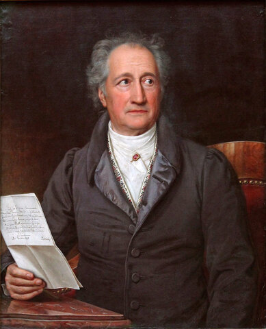 Johann Wolfang von Goethe (1749-1832)