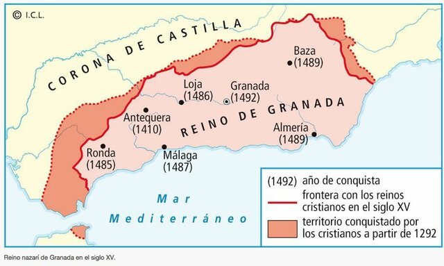 El reino nazarí de Granada