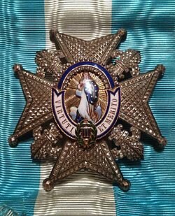 Entrada como caballero Gran Cruz en la Orden de Carlos III.