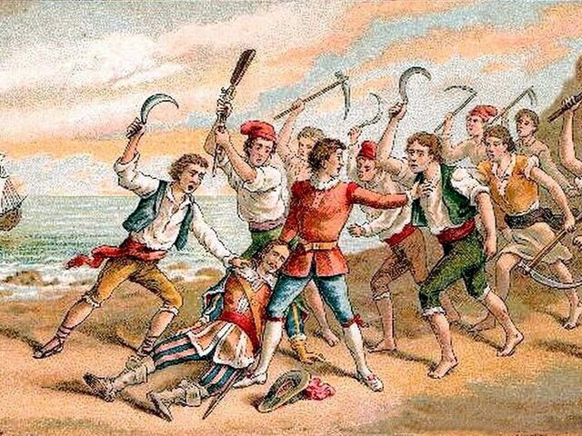 Levantamientos en Cataluña, (Corpus de Sangre), comienza la guerra de Cataluña. Rebelión en Portugal