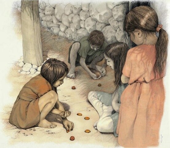 Los niños en la Grecia antigua...