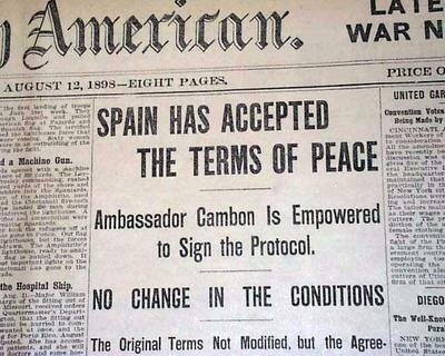 The U.S signed an armistice with Spain