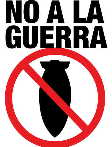 "No a la guerra"