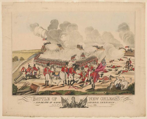 The Battle of New Orleans; death of Edward Pakenham