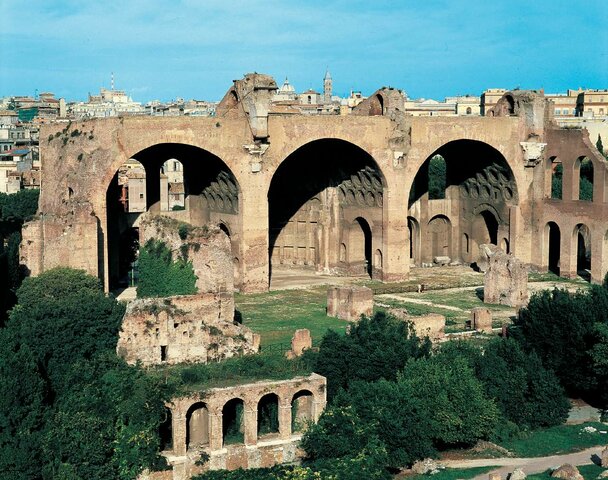 Costruzione della basilica di Massenzio