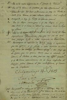 Primer Congreso Mexicano Llamado "CONGRESO DE CHILPANCINGO"