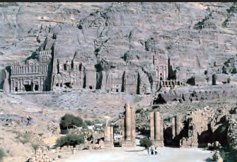 Petra, Jordan: Treasury and Great Temple