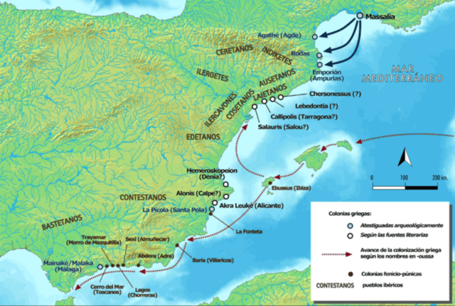 Colonizaciones griegas en la Península Ibérica