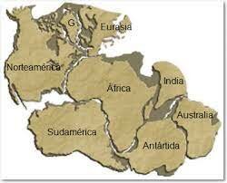 1ª idea del encaje de los continentes