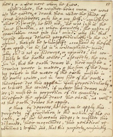 Primer manuscrito de su teoría