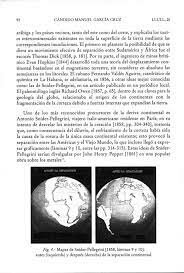 Primer manuscrito sobre la deriva continental.