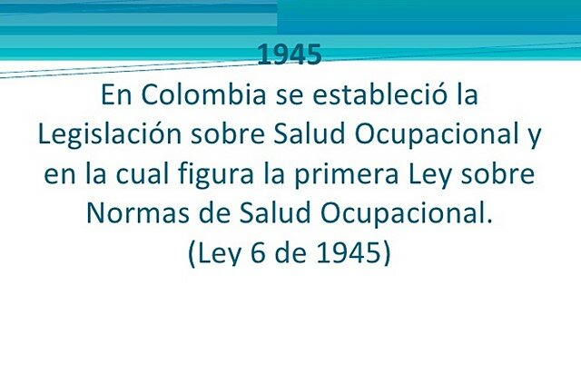 LEY 6 DE 1945 LEY GENERAL DEL TRABAJO