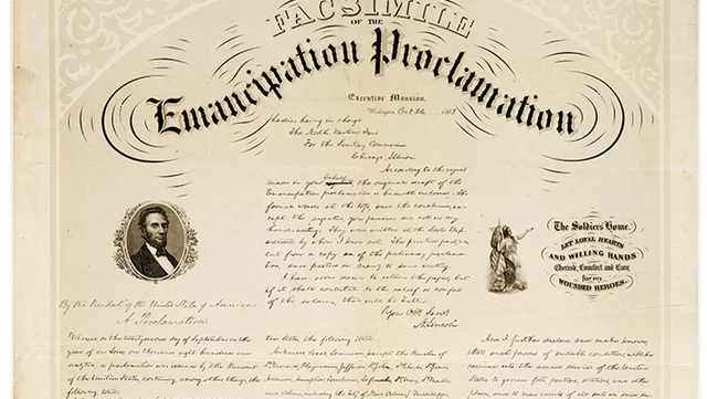 Lincoln issues Emancipation Proclamation