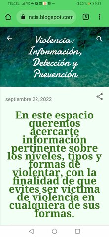 PUBLICACION DEL BLOG