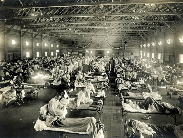 Spanish flu pandemic.