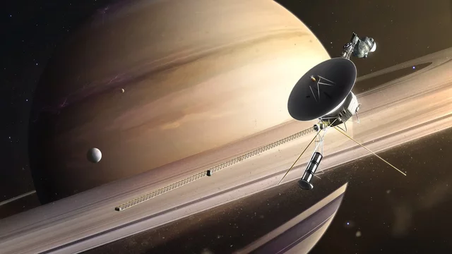 Trobada Voyager 2 amb Saturn