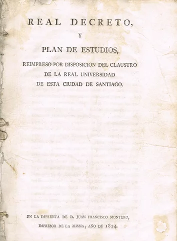 Plan literario de estudios y arreglo general de las universidades del Reino. (Plan de Calomarde)