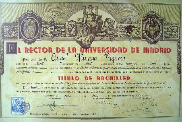 Plan de estudios de Bachillerato