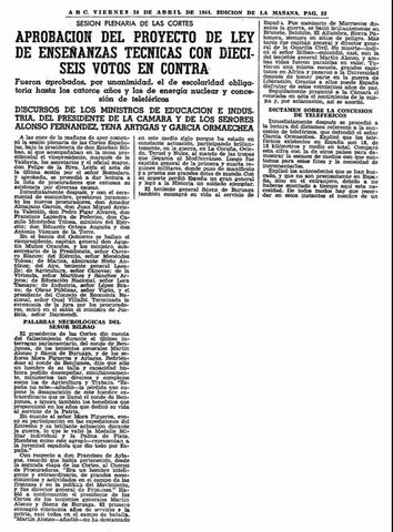 Ley sobre Enseñanzas Técnicas