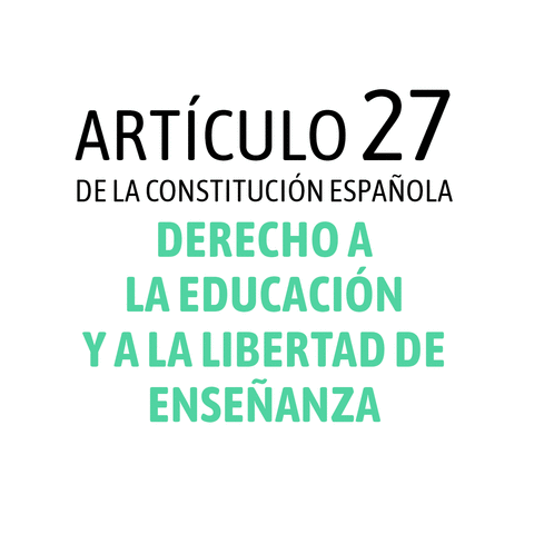 Artículo 27 de la Constitución