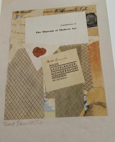 1929 Collage misss dreyer , Scwhitters