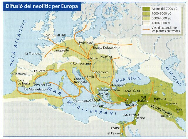 DIFUSIÓ DELS HUMANS A EUROPA
