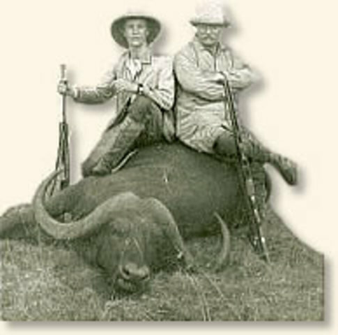 Leaves presidency, visits Africa