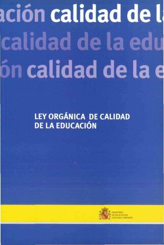 Ley Orgánica de Calidad de la Educación