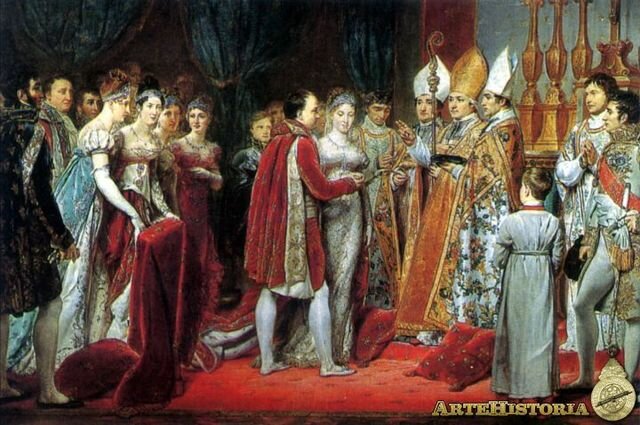 Matrimonio con la archiduquesa María Luisa de Austria, hija del emperador Francisco I.