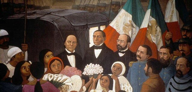 The re-election of Benito Juárez