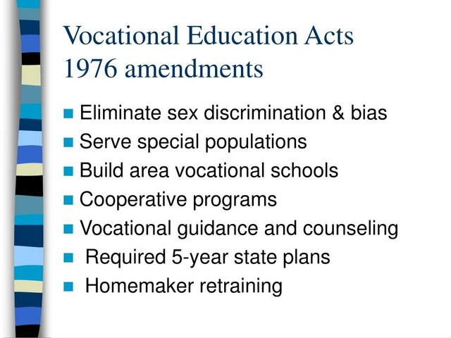 Vocational Amendment
